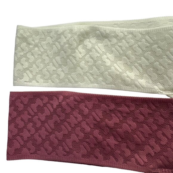 SKIMS Logo Mesh Thong Lot of 2 Bone Berry Womens 4X‎ - Picture 7 of 12